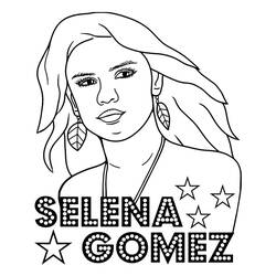 ぬりえページ: Selena Gomez (有名人) #214826 - 無料の印刷可能なぬりえページ