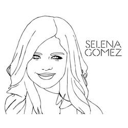 ぬりえページ: Selena Gomez (有名人) #214833 - 無料の印刷可能なぬりえページ