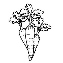 ぬりえページ: ニンジン (食べ物と栄養) #197534 - 無料の印刷可能なぬりえページ