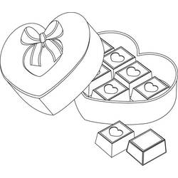 ぬりえページ: チョコレート (食べ物と栄養) #214401 - 無料の印刷可能なぬりえページ