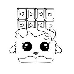 ぬりえページ: チョコレート (食べ物と栄養) #214417 - 無料の印刷可能なぬりえページ