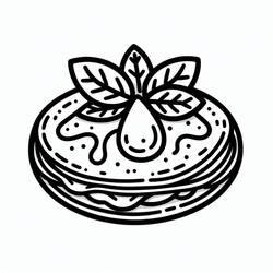 ぬりえページ: クレープ (食べ物と栄養) #220655 - 無料の印刷可能なぬりえページ