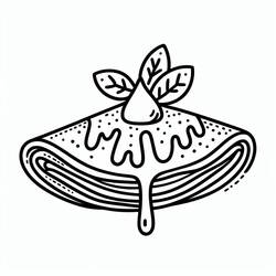 ぬりえページ: クレープ (食べ物と栄養) #220657 - 無料の印刷可能なぬりえページ