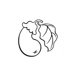 ぬりえページ: ナス (食べ物と栄養) #207474 - 無料の印刷可能なぬりえページ