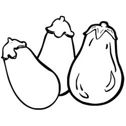 ぬりえページ: ナス (食べ物と栄養) #207495 - 無料の印刷可能なぬりえページ