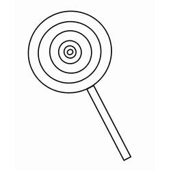 ぬりえページ: ロリポップ (食べ物と栄養) #213750 - 無料の印刷可能なぬりえページ