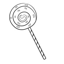 ぬりえページ: ロリポップ (食べ物と栄養) #213751 - 無料の印刷可能なぬりえページ