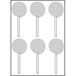 ぬりえページ: ロリポップ (食べ物と栄養) #213777 - 無料の印刷可能なぬりえページ