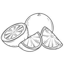 ぬりえページ: オレンジ (食べ物と栄養) #208646 - 無料の印刷可能なぬりえページ