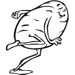 ぬりえページ: ジャガイモ (食べ物と栄養) #207432 - 無料の印刷可能なぬりえページ