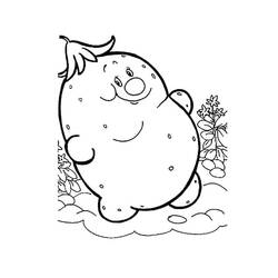 ぬりえページ: ジャガイモ (食べ物と栄養) #207438 - 無料の印刷可能なぬりえページ