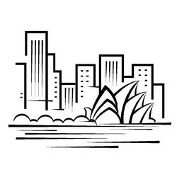 ぬりえページ: オーストラリア (地理と場所) #184063 - 無料の印刷可能なぬりえページ