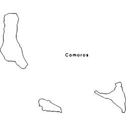 ぬりえ: コモロ - 無料の印刷可能なぬりえページ