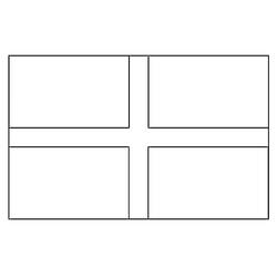 ぬりえ: イングランドの国旗 - 無料の印刷可能なぬりえページ