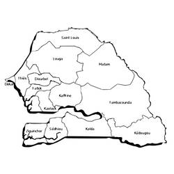 ぬりえページ: セネガル (地理と場所) #190700 - 無料の印刷可能なぬりえページ