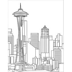 ぬりえページ: アメリカ合衆国（USA） (地理と場所) #193290 - 無料の印刷可能なぬりえページ