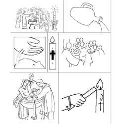 ぬりえページ: 洗礼 (祝日とお祝い) #57475 - 無料の印刷可能なぬりえページ