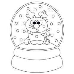 ぬりえページ: クリスマスのトナカイ (祝日とお祝い) #215770 - 無料の印刷可能なぬりえページ