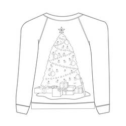 ぬりえページ: クリスマスセーター (祝日とお祝い) #191597 - 無料の印刷可能なぬりえページ