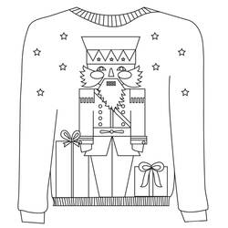 ぬりえページ: クリスマスセーター (祝日とお祝い) #191618 - 無料の印刷可能なぬりえページ