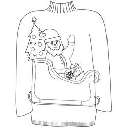ぬりえページ: クリスマスセーター (祝日とお祝い) #191623 - 無料の印刷可能なぬりえページ
