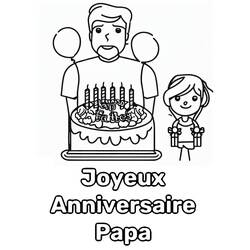 ぬりえページ: お父さんの誕生日 (祝日とお祝い) #189981 - 無料の印刷可能なぬりえページ