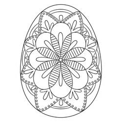 ぬりえページ: イースターエッグ (祝日とお祝い) #176847 - 無料の印刷可能なぬりえページ