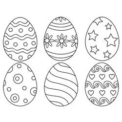 ぬりえページ: イースターエッグ (祝日とお祝い) #176852 - 無料の印刷可能なぬりえページ