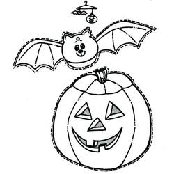 ぬりえページ: ハロウィンコウモリ (祝日とお祝い) #200770 - 無料の印刷可能なぬりえページ