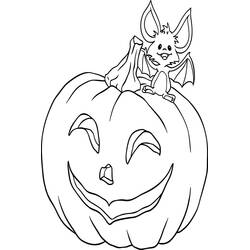 ぬりえページ: ハロウィンコウモリ (祝日とお祝い) #200774 - 無料の印刷可能なぬりえページ