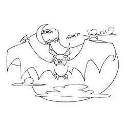 ぬりえページ: ハロウィンコウモリ (祝日とお祝い) #200795 - 無料の印刷可能なぬりえページ