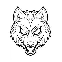 ぬりえページ: ハロウィンマスク (祝日とお祝い) #216430 - 無料の印刷可能なぬりえページ