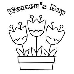 ぬりえページ: 国際女性デー (祝日とお祝い) #210998 - 無料の印刷可能なぬりえページ
