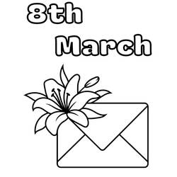 ぬりえページ: 国際女性デー (祝日とお祝い) #211005 - 無料の印刷可能なぬりえページ