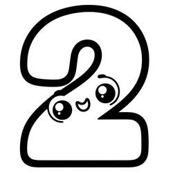 ぬりえ: 2番 - 無料の印刷可能なぬりえページ
