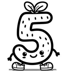 ぬりえ: 5番 - 無料の印刷可能なぬりえページ