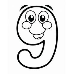 ぬりえ: 9番 - 無料の印刷可能なぬりえページ