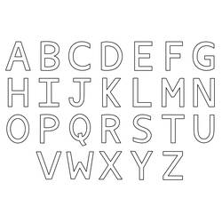 ぬりえページ: アルファベット (文字とアルファベット) #124883 - 無料の印刷可能なぬりえページ