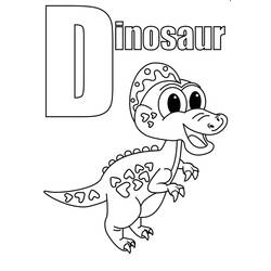 ぬりえ: 文字D - 無料の印刷可能なぬりえページ