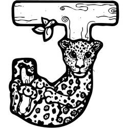 ぬりえページ: 文字J (文字とアルファベット) #194655 - 無料の印刷可能なぬりえページ