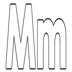ぬりえ: 文字M - 無料の印刷可能なぬりえページ