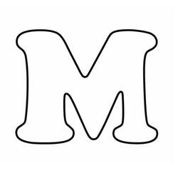 ぬりえページ: 文字M (文字とアルファベット) #194704 - 無料の印刷可能なぬりえページ