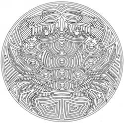 ぬりえページ: 動物のマンダラ (マンダラ) #22699 - 無料の印刷可能なぬりえページ