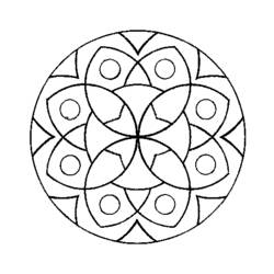 ぬりえページ: 子供向けマンダラ (マンダラ) #124309 - 無料の印刷可能なぬりえページ