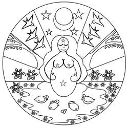 ぬりえページ: 春のマンダラ (マンダラ) #175318 - 無料の印刷可能なぬりえページ