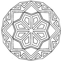 ぬりえページ: 星のマンダラ (マンダラ) #118001 - 無料の印刷可能なぬりえページ