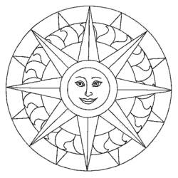 ぬりえページ: 星のマンダラ (マンダラ) #118021 - 無料の印刷可能なぬりえページ