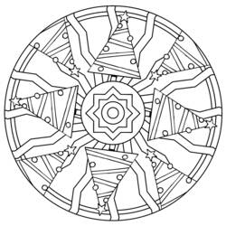 ぬりえページ: 星のマンダラ (マンダラ) #118040 - 無料の印刷可能なぬりえページ