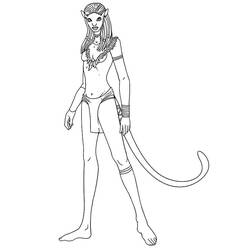 ぬりえページ: アバター (映画とテレビ番組) #184149 - 無料の印刷可能なぬりえページ