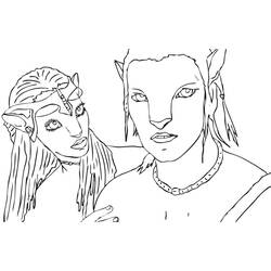 ぬりえページ: アバター (映画とテレビ番組) #184152 - 無料の印刷可能なぬりえページ